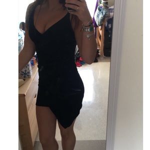 Black thin strap dress